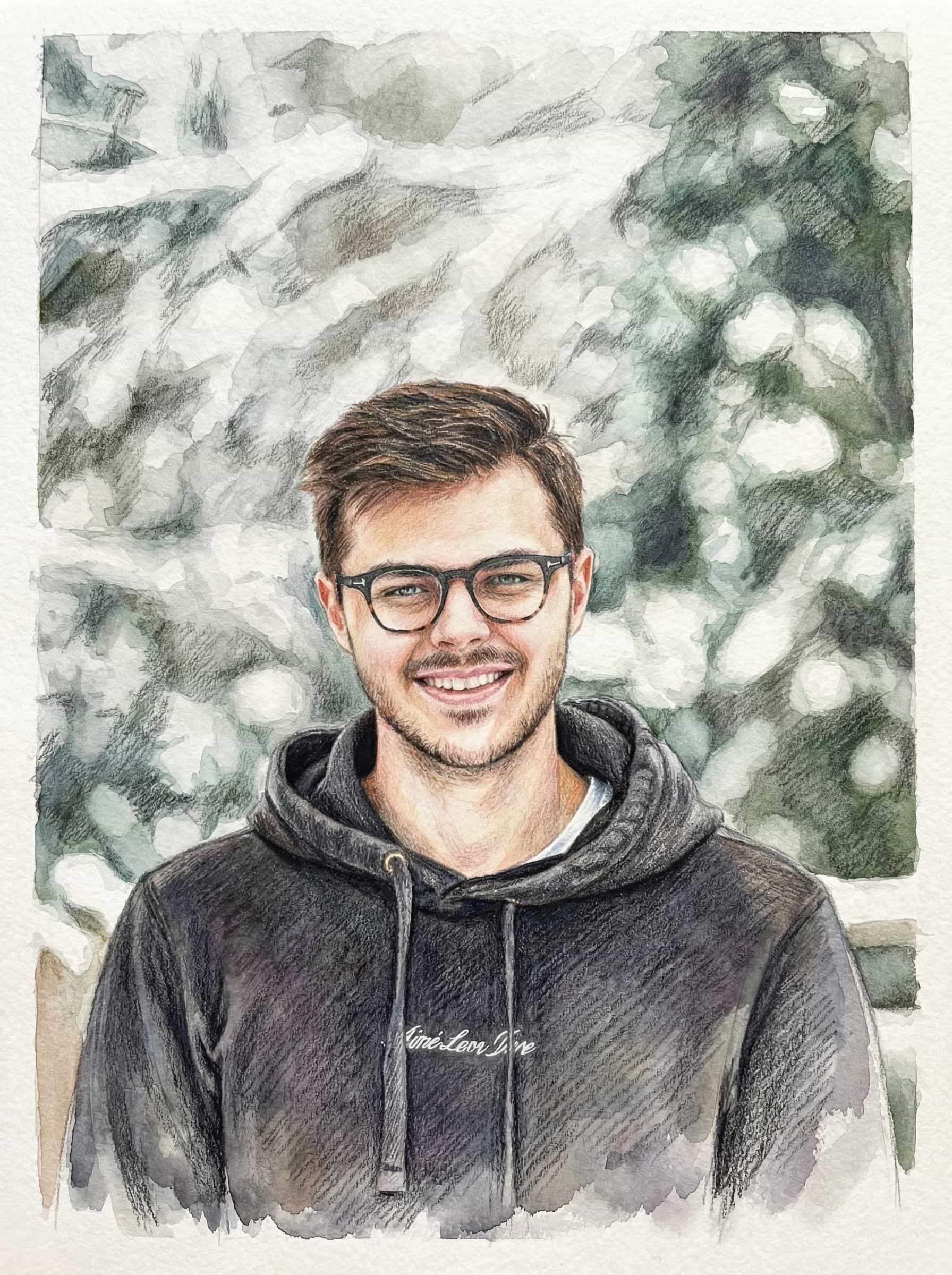 Image in the art style: photorealistic watercolor.