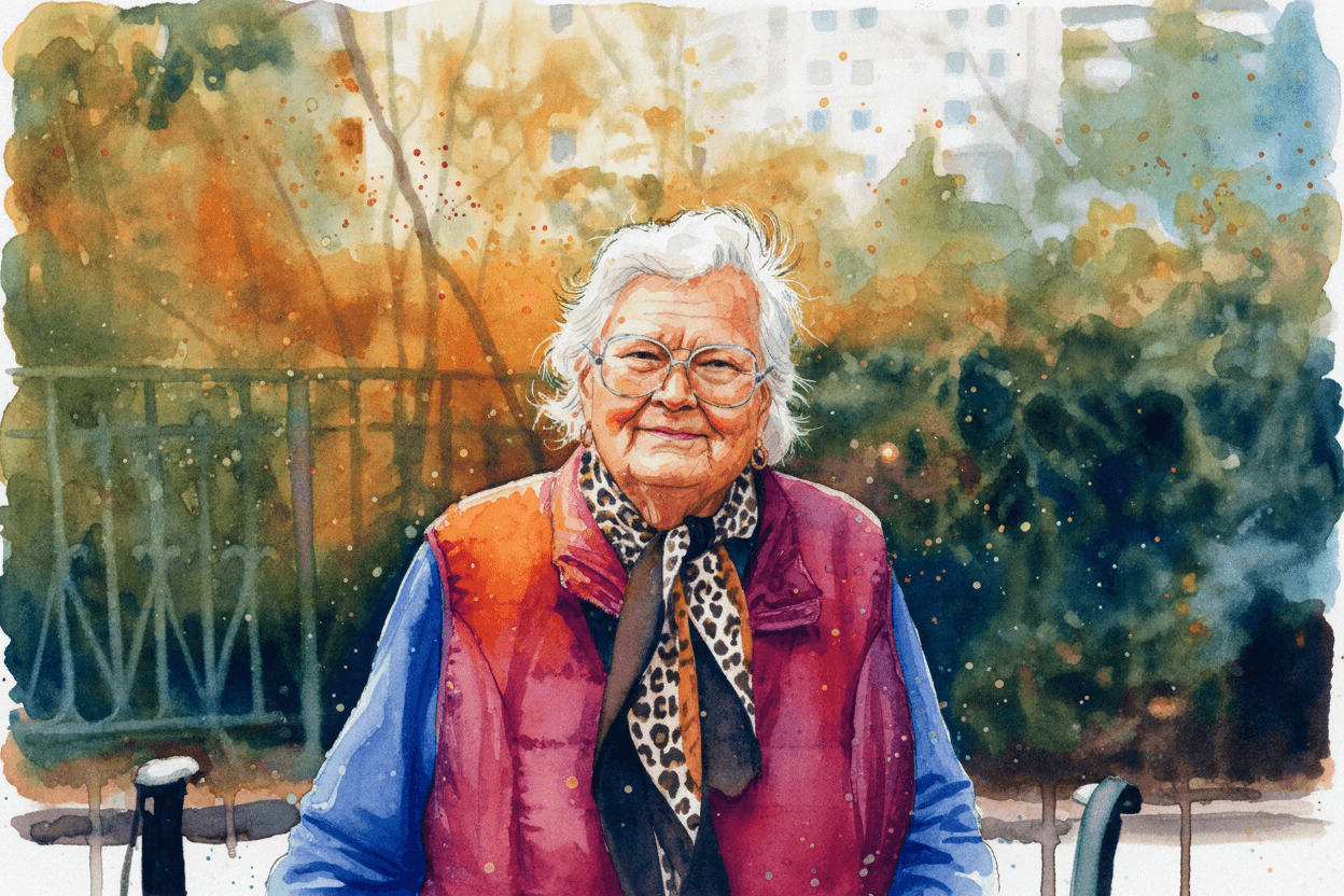 Transform the photo into a vivid expressive watercolor portrait combined with fine ink linework. Use bold, saturated watercolor splashes in warm oranges, reds, and yellows contrasted with deep blues and indigos. Build the image with layered translucent washes, dynamic bleeding edges, and fluid gradients that merge into each other. Add fine, sketch-like ink outlines to emphasize facial features, hair strands, and structural contours, keeping the lines loose, organic, and slightly imperfect. Include watercolor drips, splatters, and textured paper grain for an energetic handmade feel. Maintain strong color contrasts, luminous highlights, and expressive brushstrokes that mix both controlled detail and loose abstract washes. The final result should look like a vibrant, emotionally charged watercolor portrait enhanced by delicate ink sketch work. Maintain the main subject and composition of the original image but completely change the artistic rendering to match the description. Return ONLY the image.