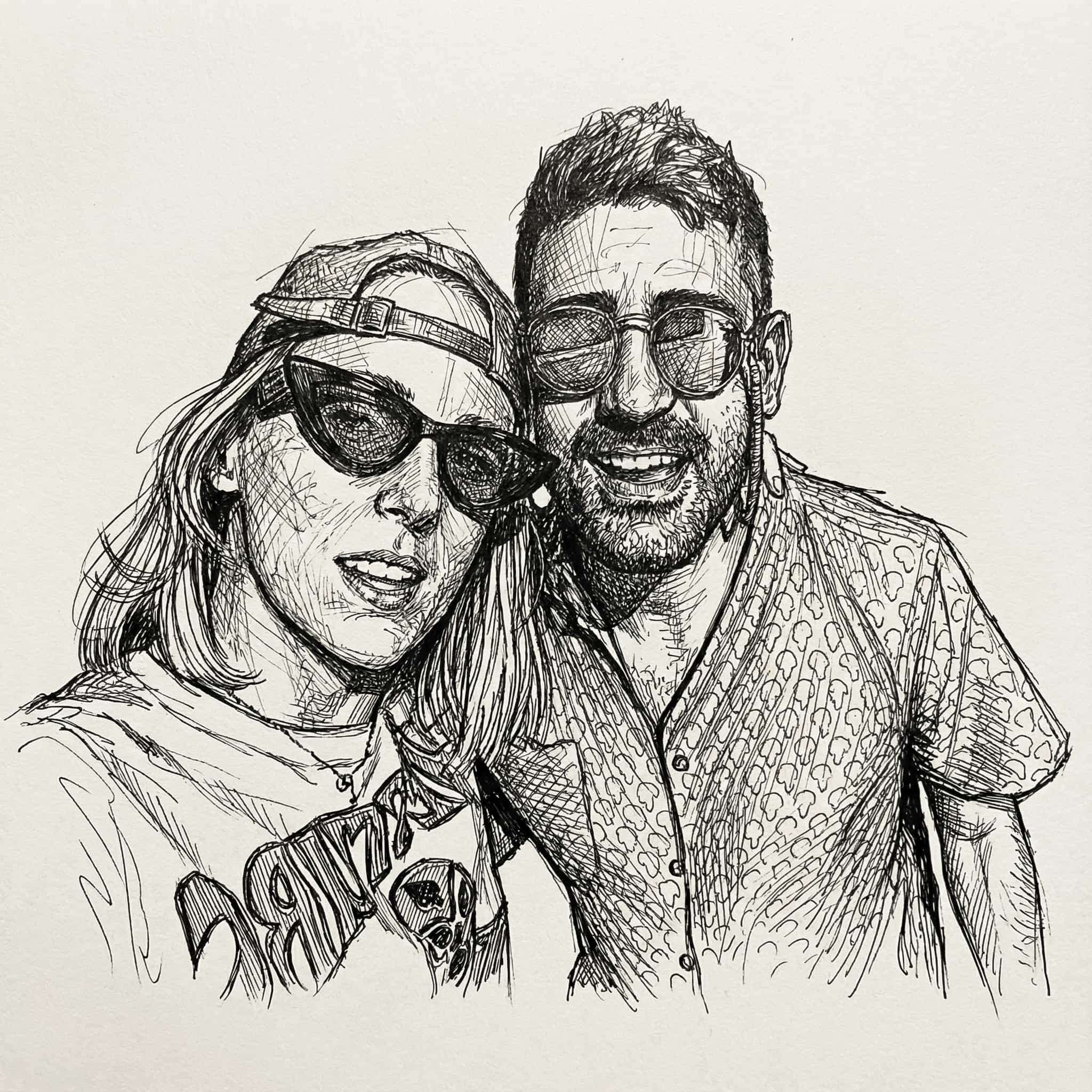 Image in the art style: cross hatching.