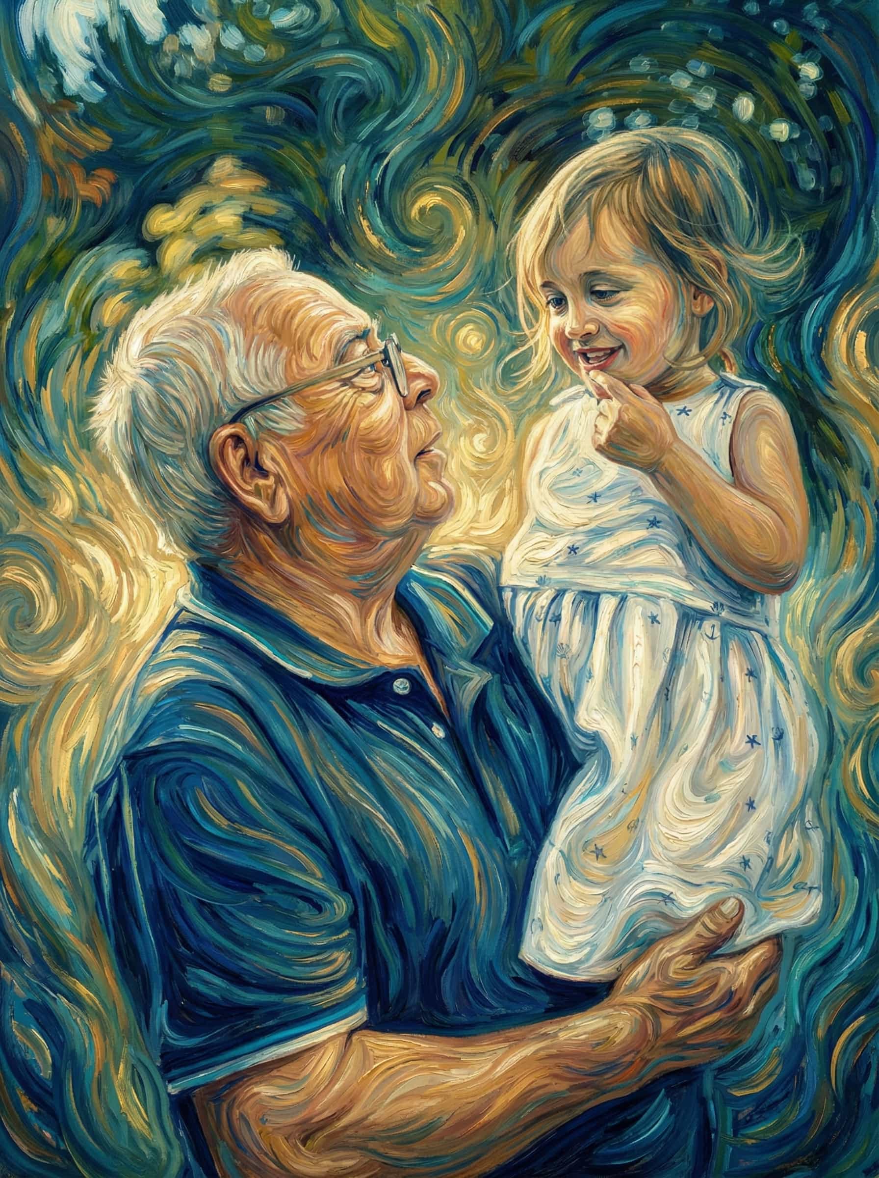 Image in the art style: van gogh.