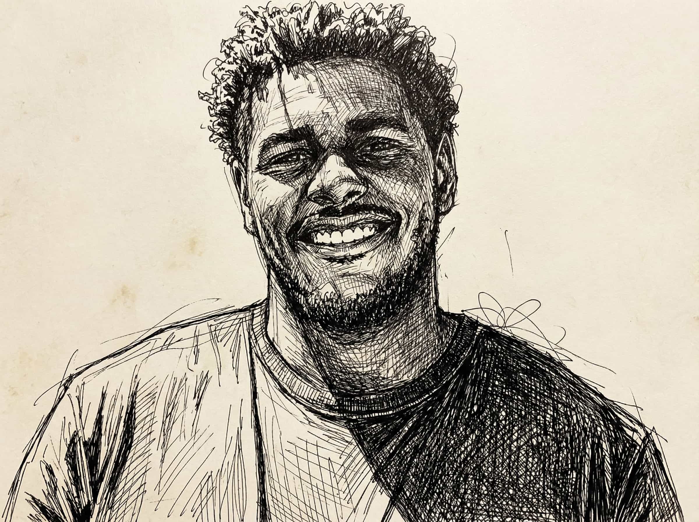 Image in the art style: cross hatching.