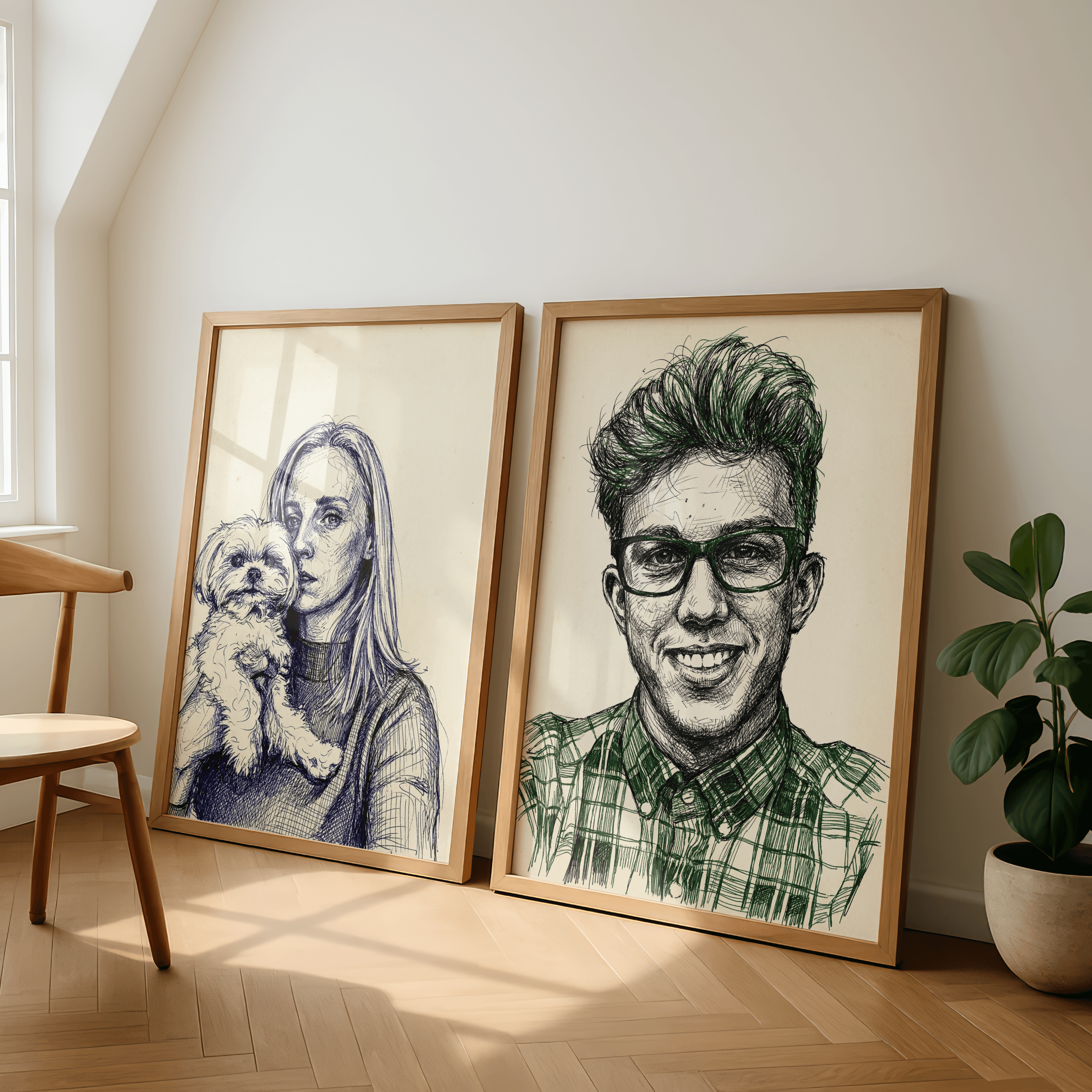 Cross-hatching Sketch