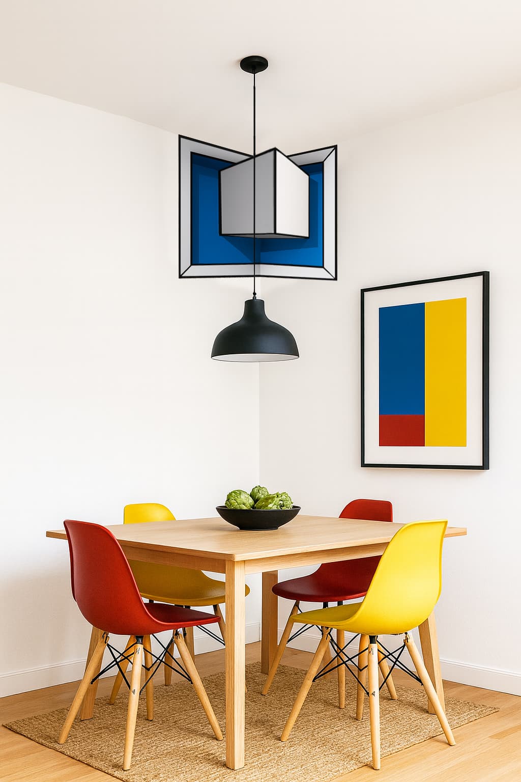 Geometric 3D Illusion Wall Art