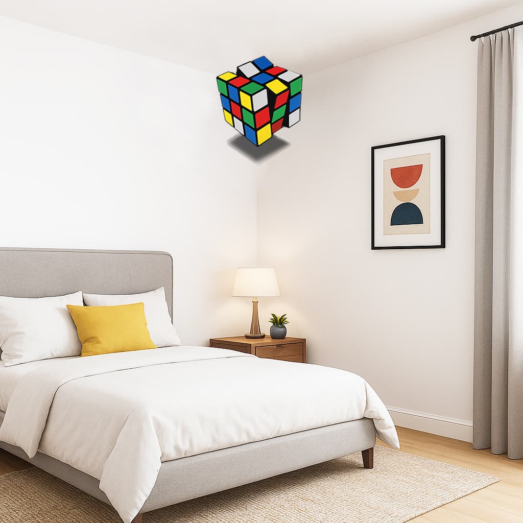 Rubik's Cube 3D Wall Art