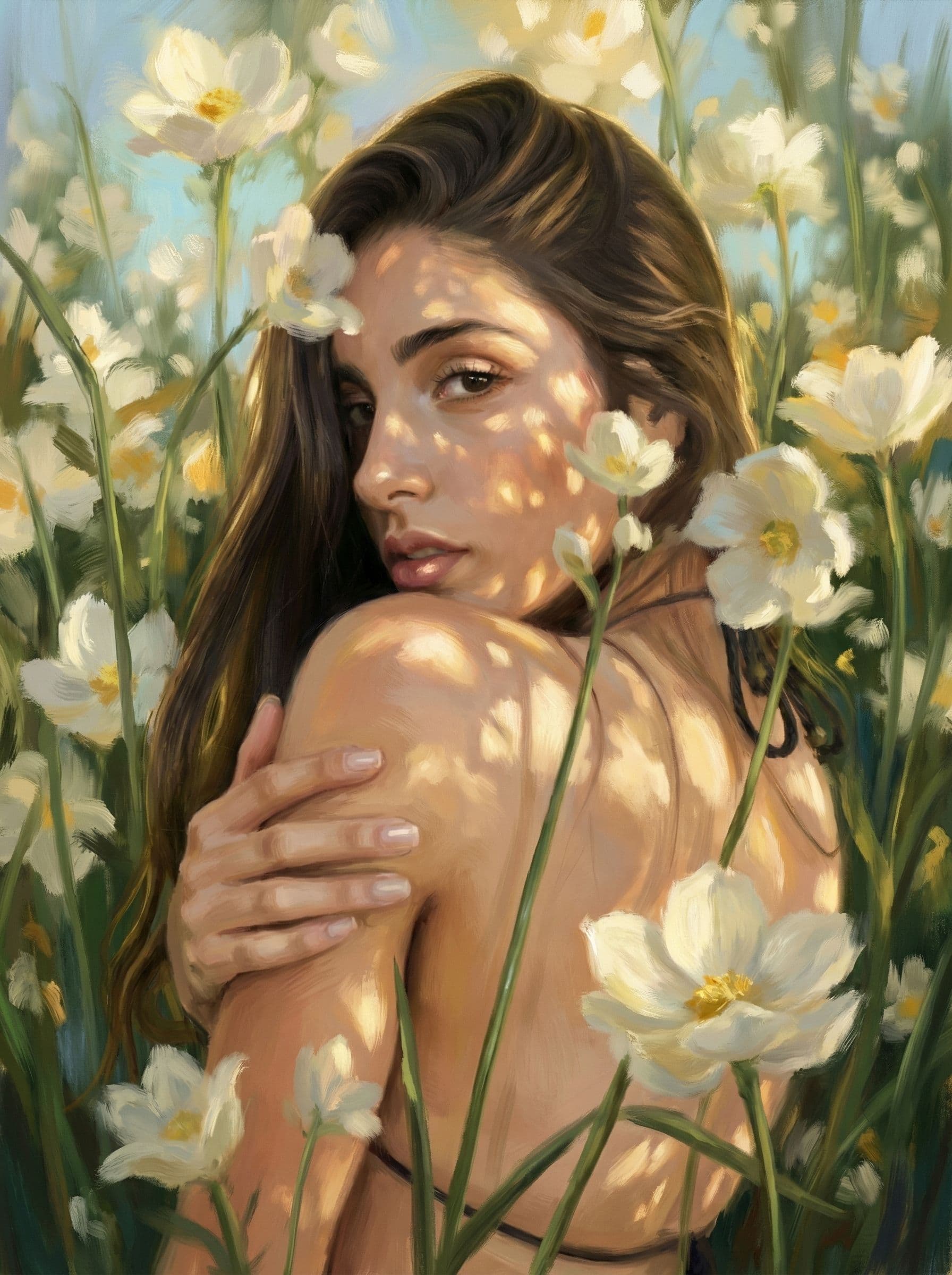 Image in the art style: dreamy painterly surrealism.