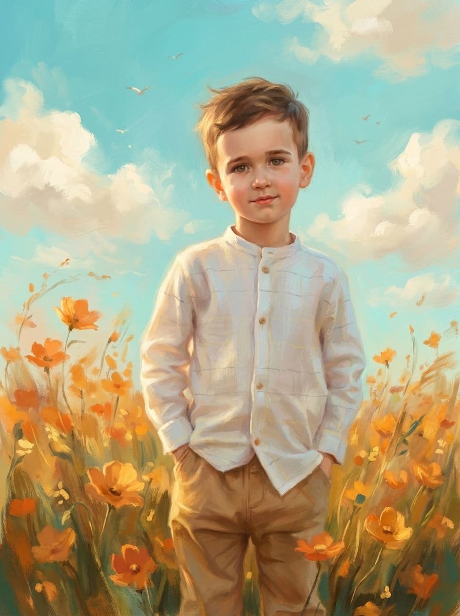 Image in the art style: ethereal summer field painting.