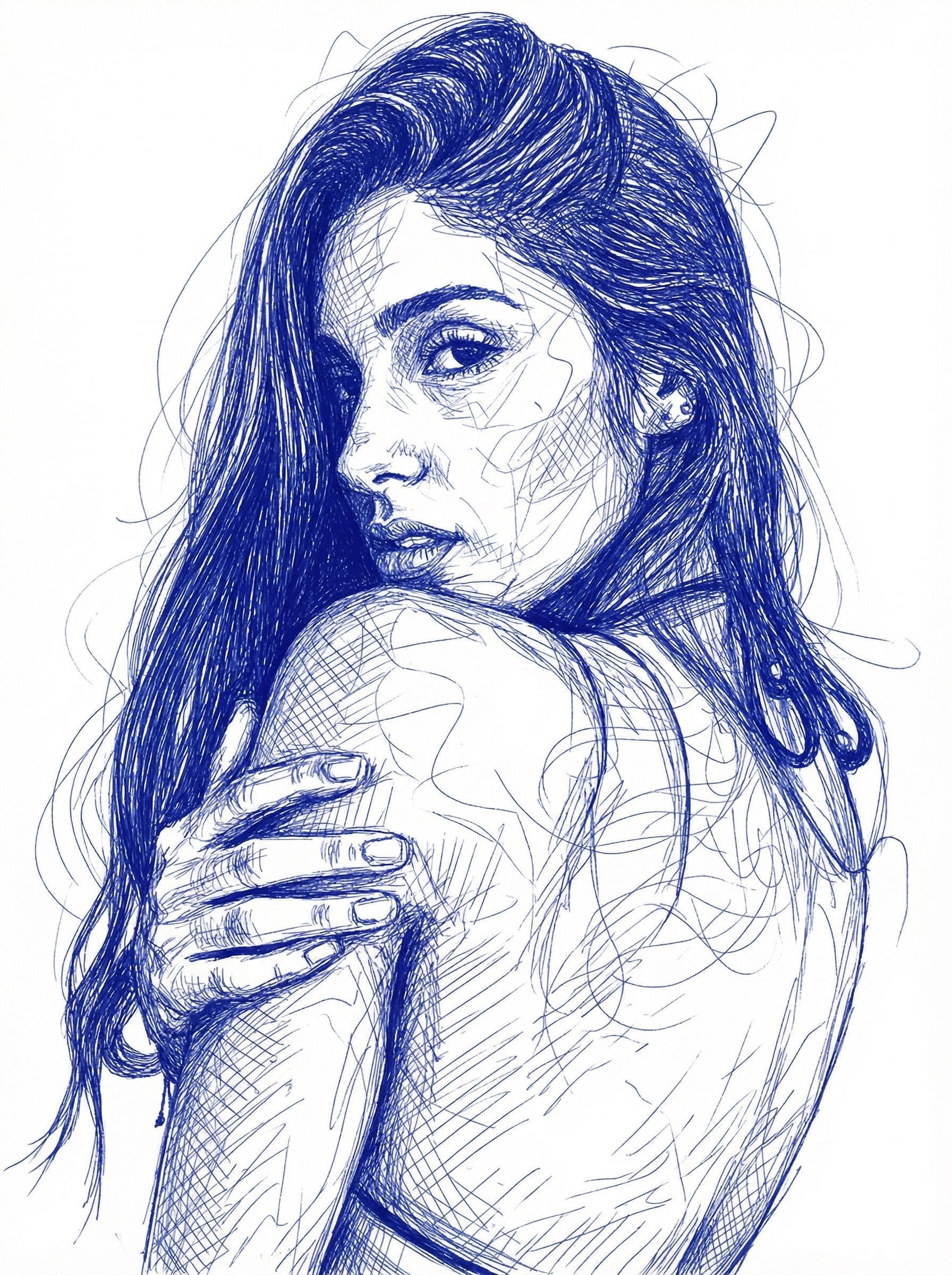 Image in the art style: cross hatching.