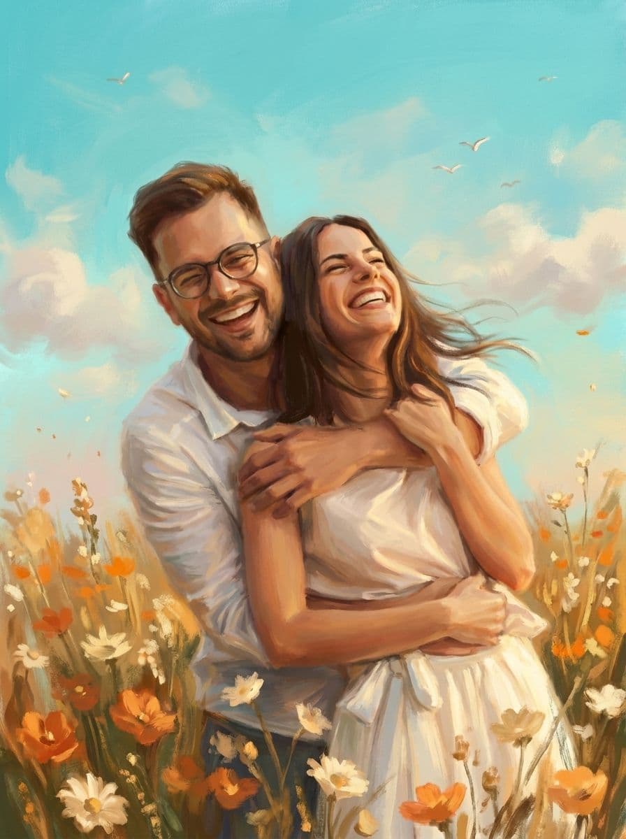 Image in the art style: summer field painting.