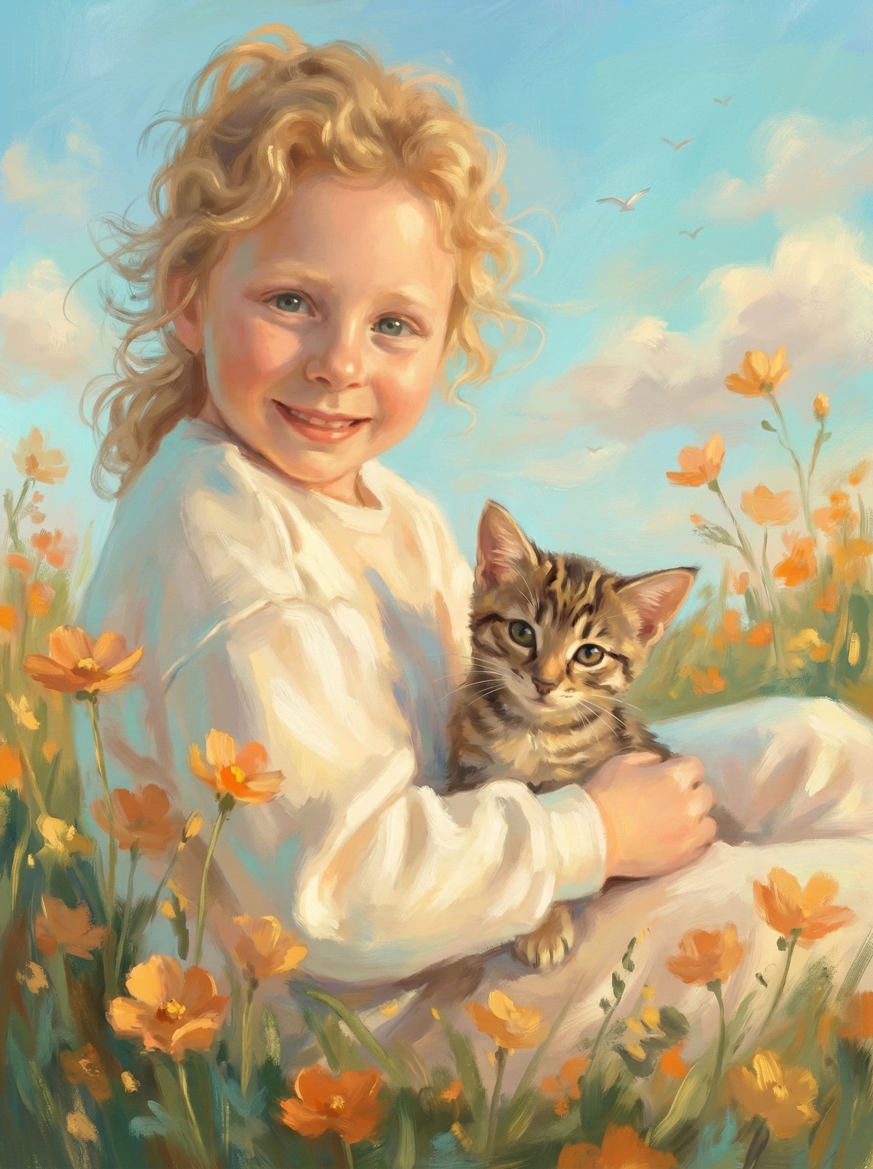 Image in the art style: ethereal summer field painting.