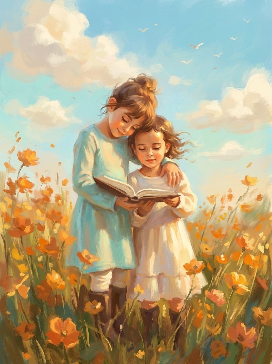 Image in the art style: ethereal summer field painting.