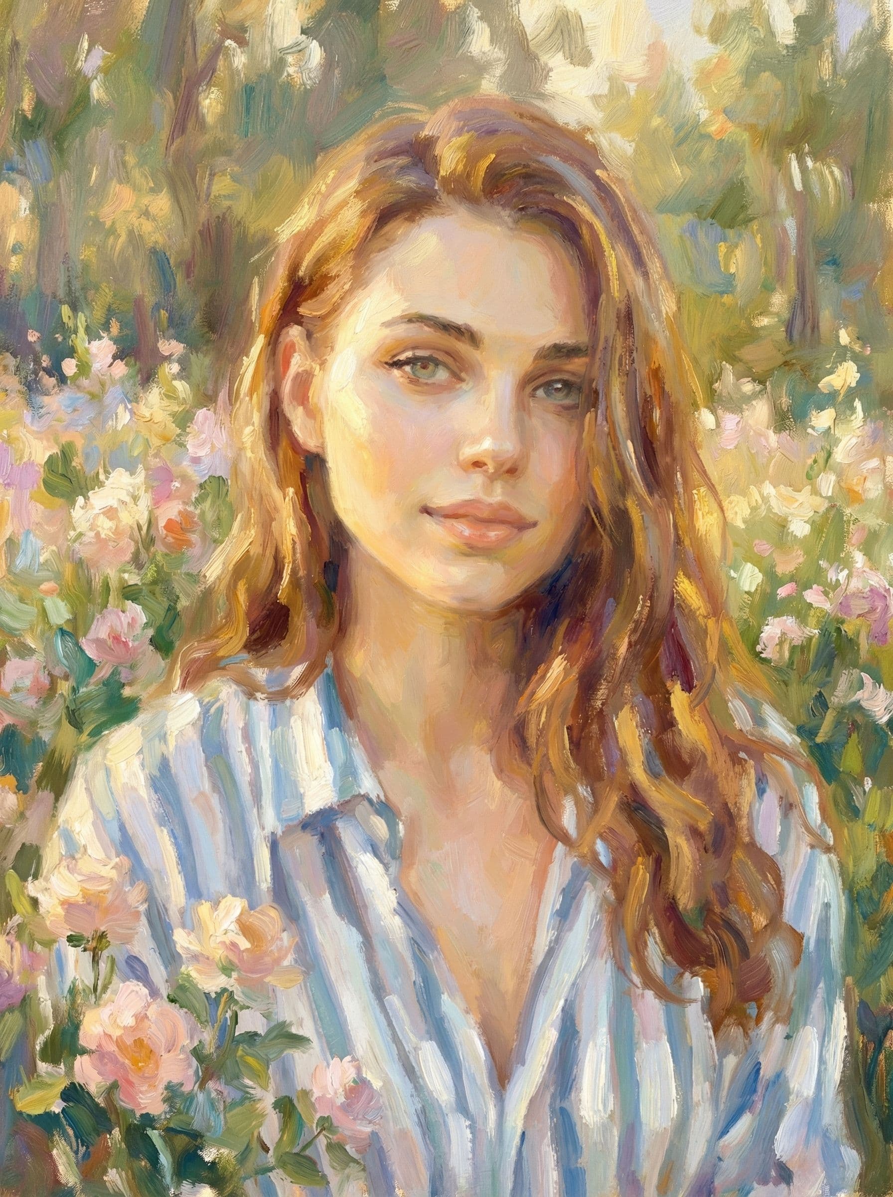 Image in the art style: claude monet.