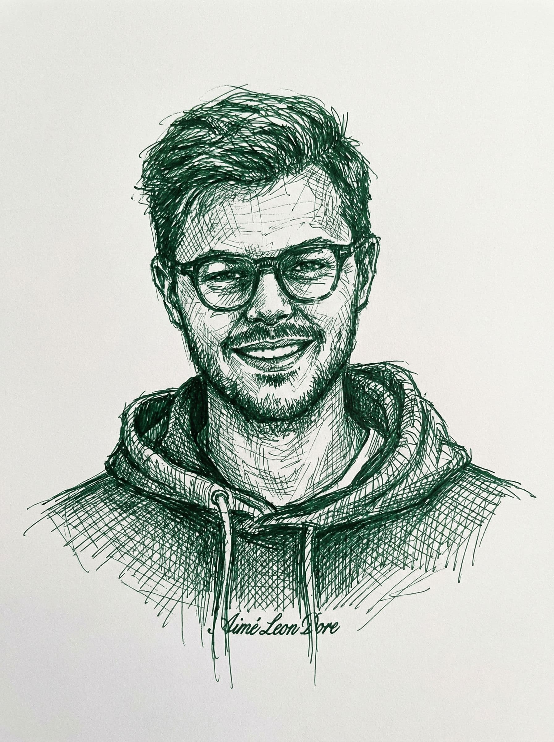 Image in the art style: cross hatching.