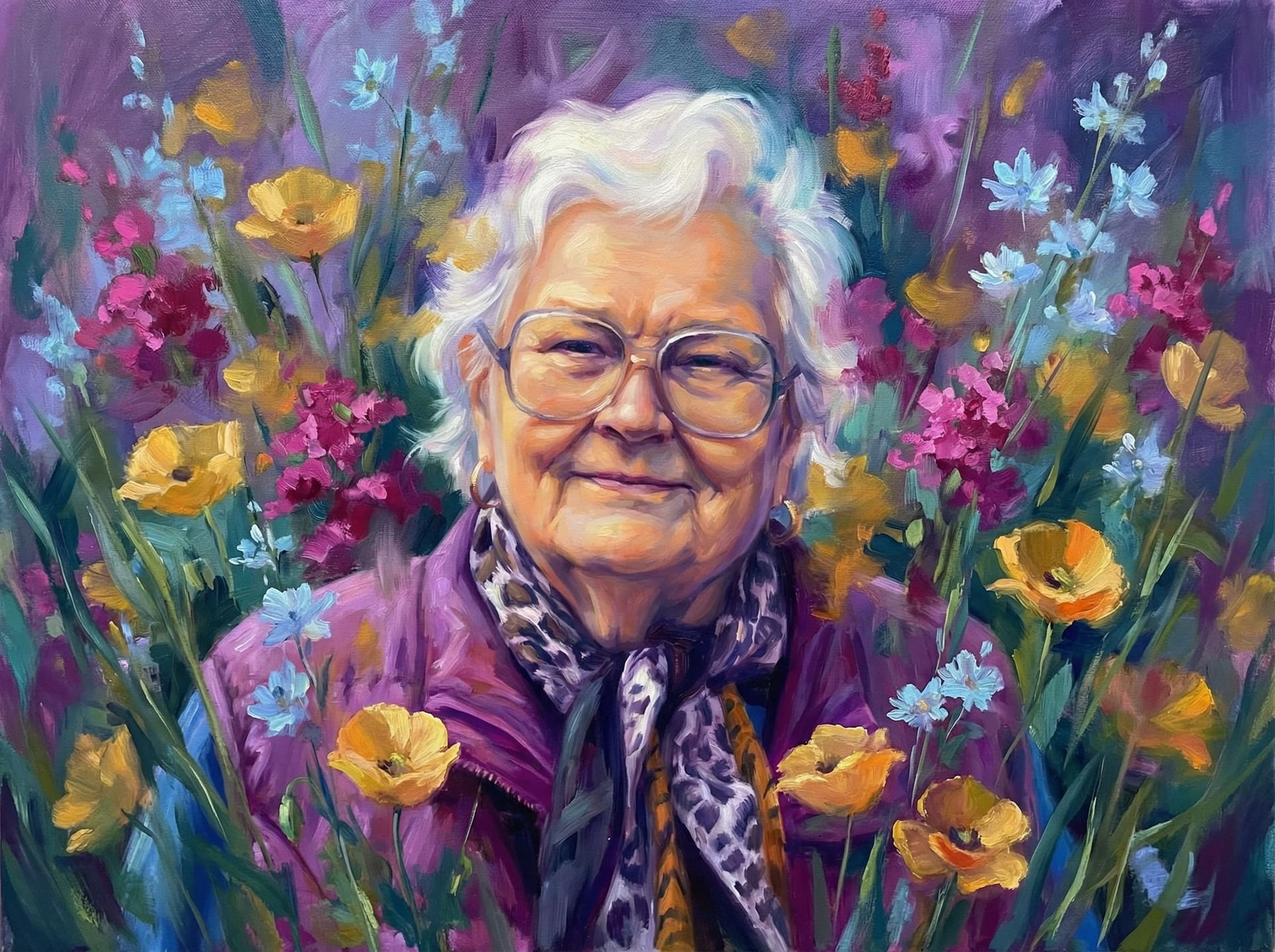 Image in the art style: bloom expressionism.