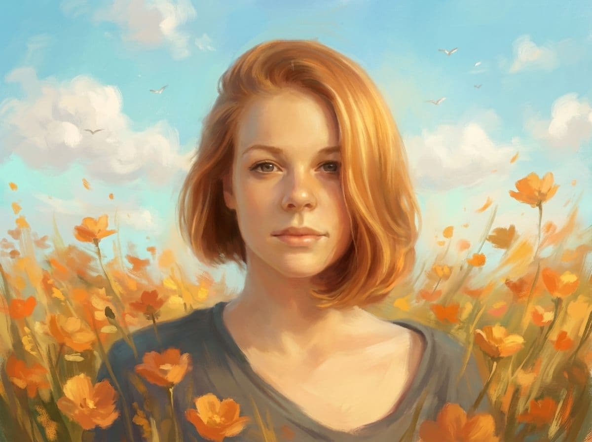 Image in the art style: ethereal summer field painting.