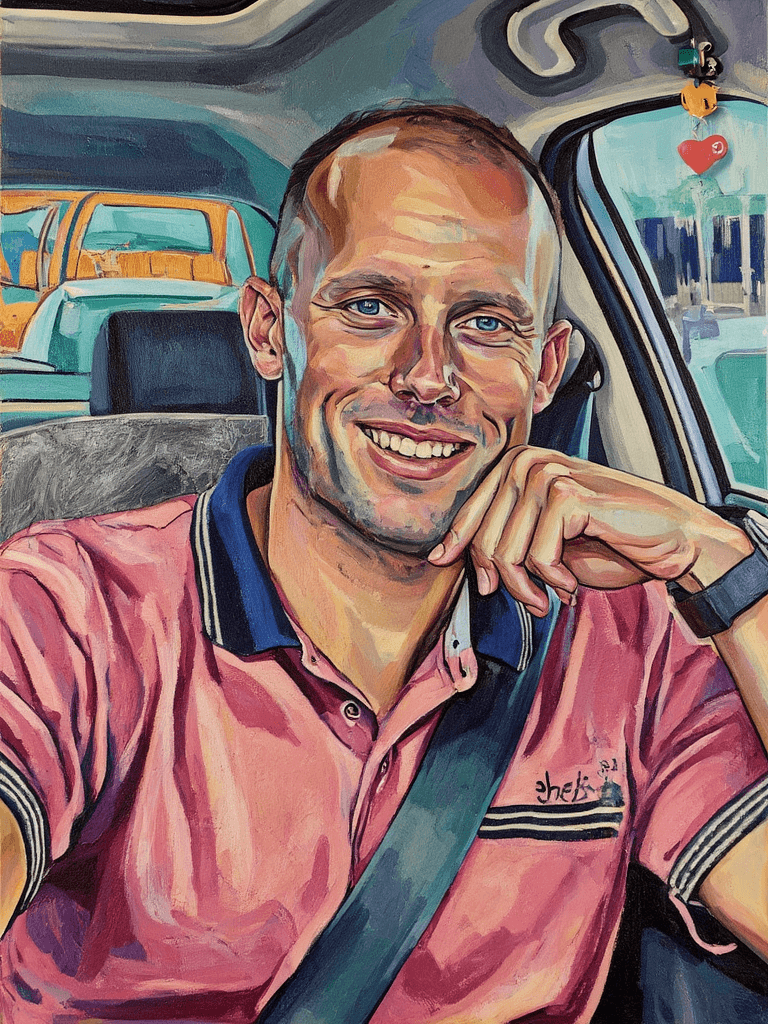 Create a vibrant painting on canvas inspired by a ...