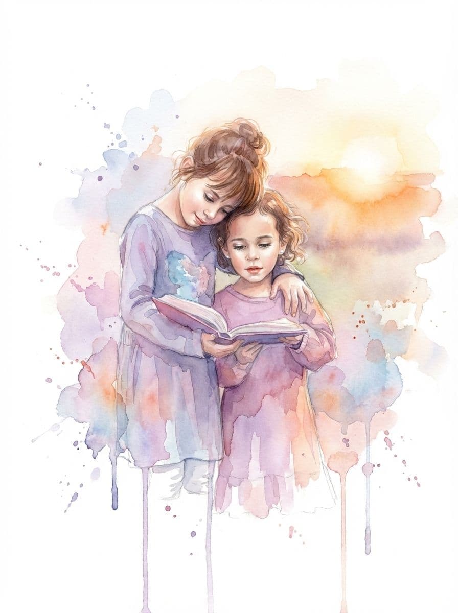 Image in the art style: subtle watercolor.