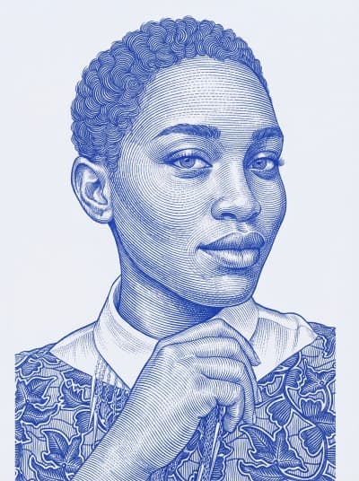 Image in the art style: guilloche linework.