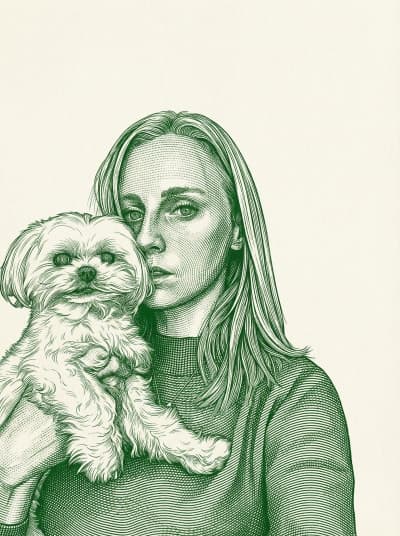 Image in the art style: guilloche linework.