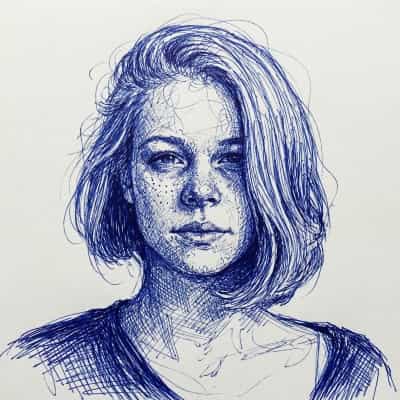 Image in the art style: cross hatching.