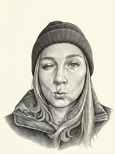 Image in the art style: guilloche linework.