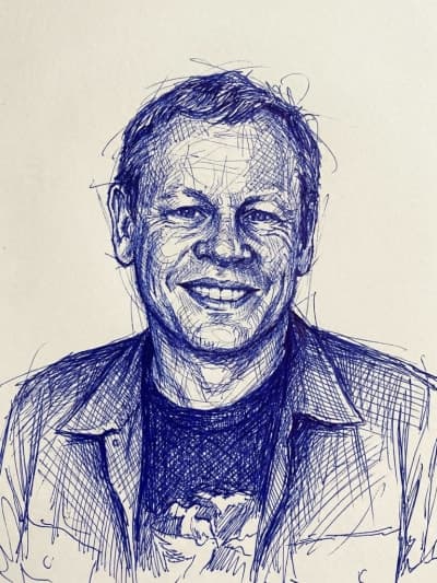 Image in the art style: cross hatching.