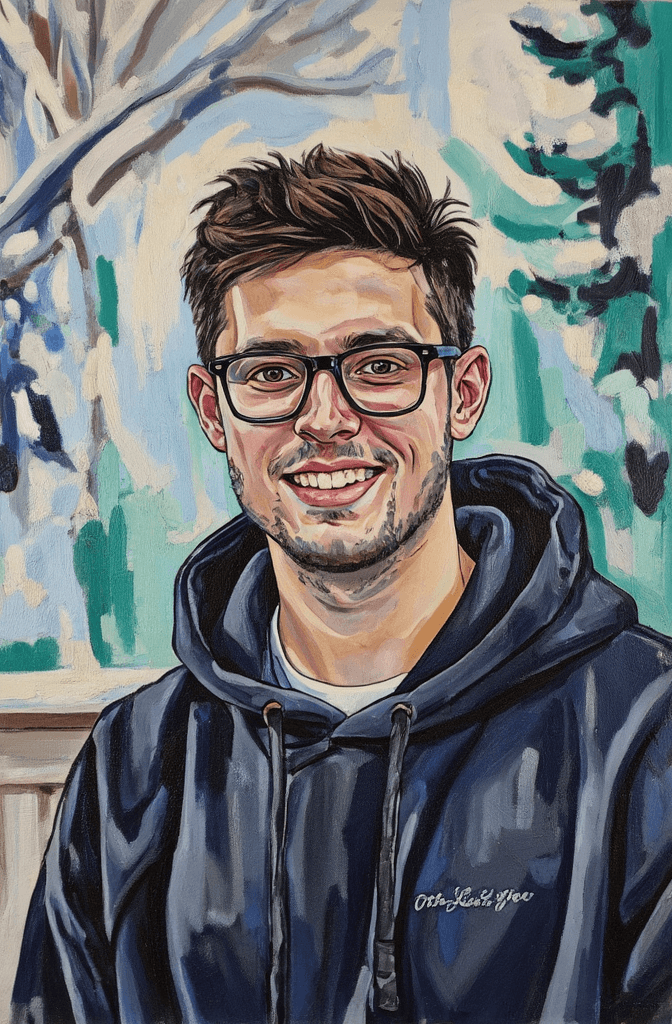 Create a painting on canvas that captures the esse...
