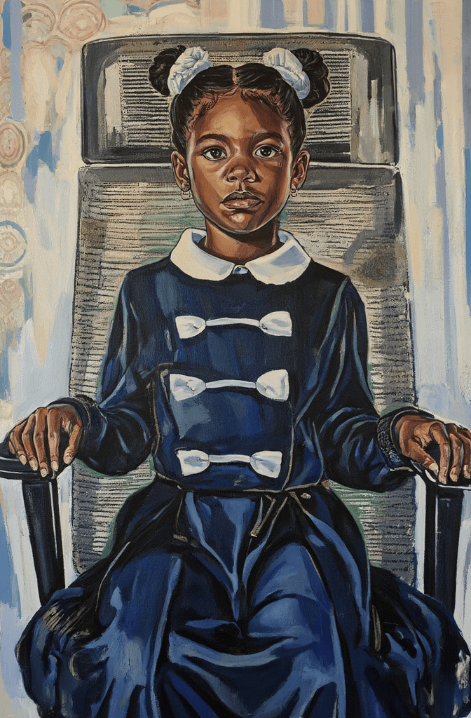 Create a canvas painting inspired by a portrait of...
