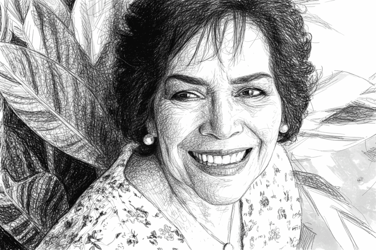 Style transfer with cross-hatching portrait