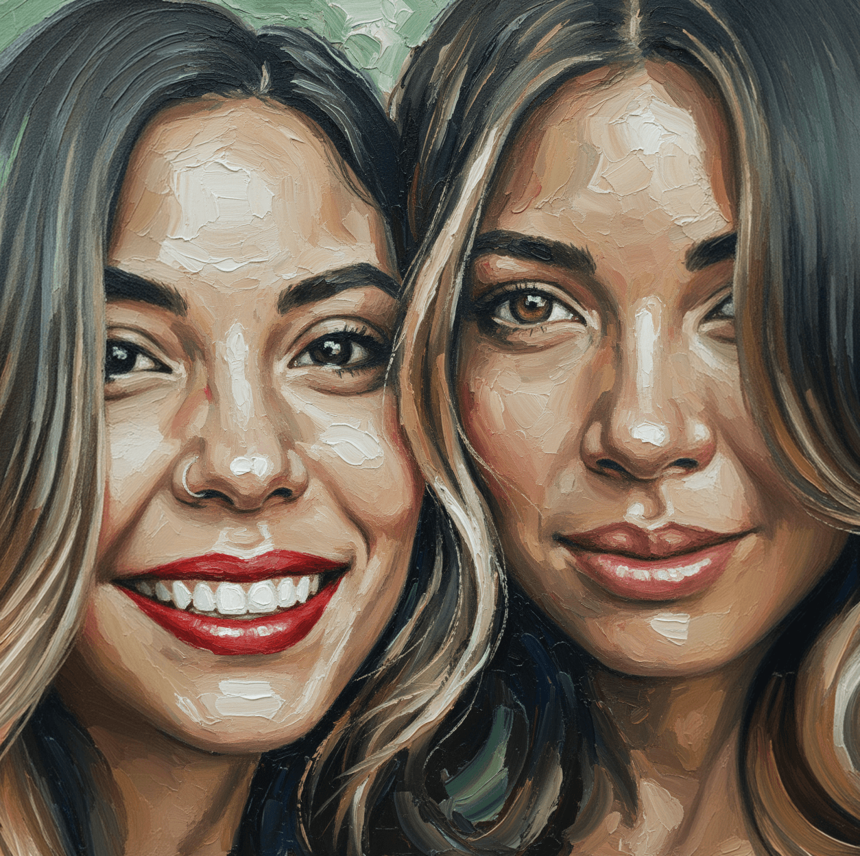 Transform this image into an impasto oil painting ...