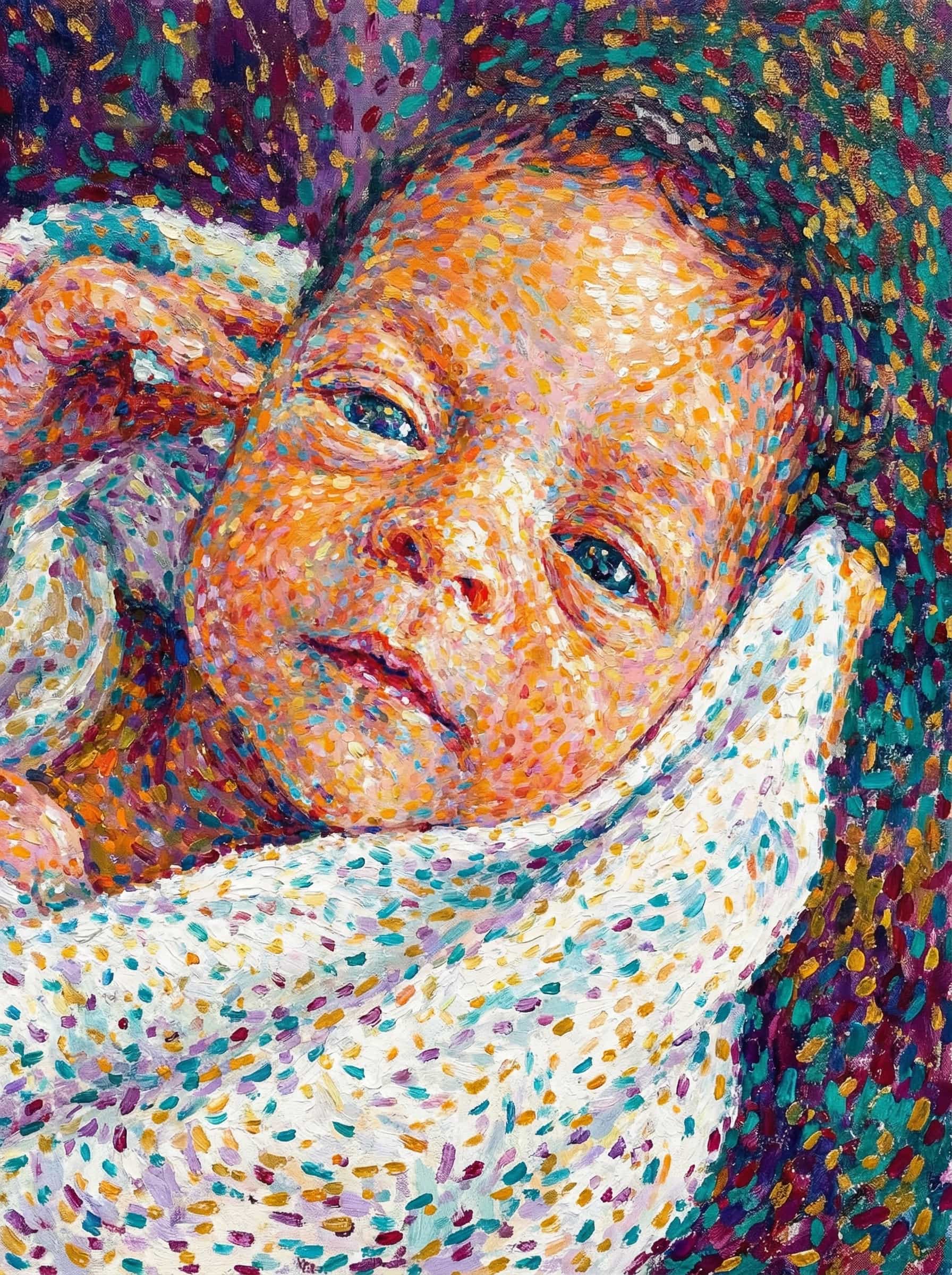 Transform this image into an artwork inspired by early Henri Matisse, blending vibrant, expressive Fauvist colors with Pointillist-like dashes and Divisionist texture. Render the scene with dots that emphasize emotion and fantasy over realism.
Use shimmering, pointillist strokes and scattered color dashes to create a dreamlike, luxurious atmosphere inspired by Baudelaire’s themes of leisure, calm, and sensual pleasure. Prioritize imaginative color harmonies, sensual warmth, and a lightly abstract, luminous quality that anticipates
Fauvism while maintaining a Divisionist surface. Transform the provided image according to the style description. Return ONLY the image.