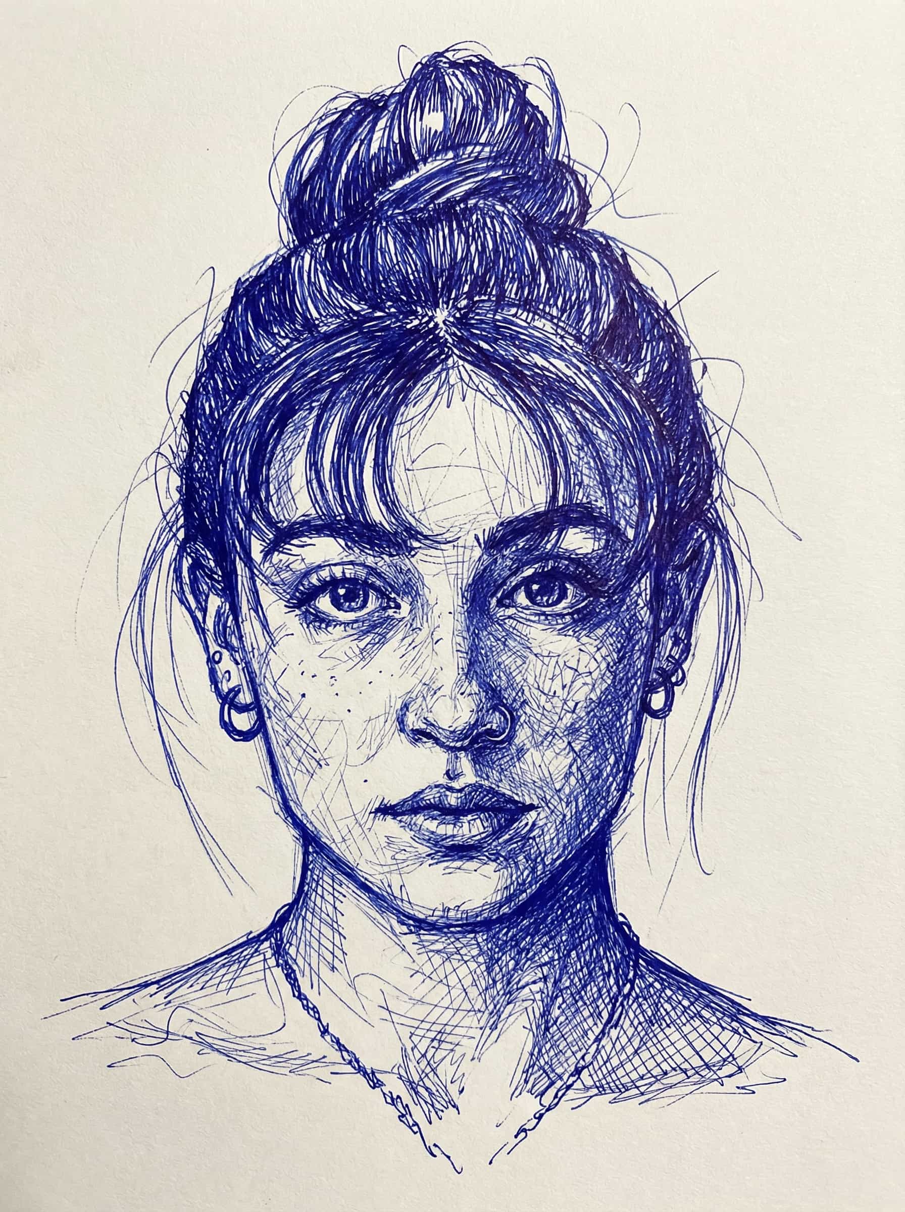 Image in the art style: cross hatching.