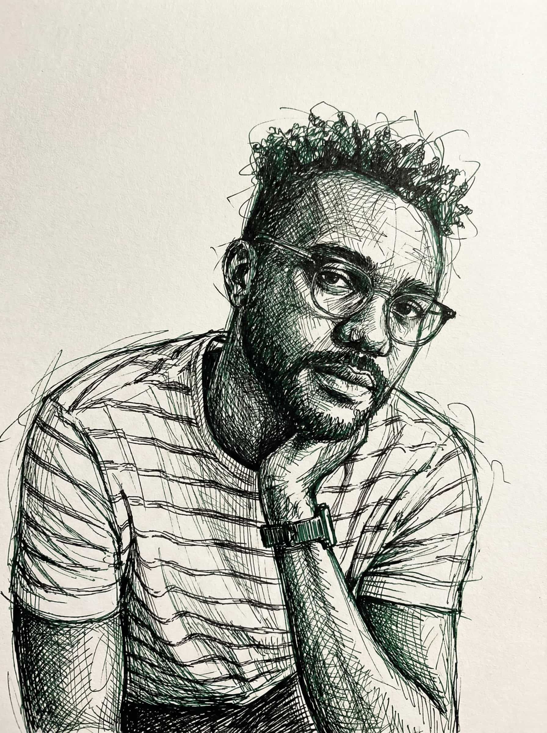 Image in the art style: cross hatching.