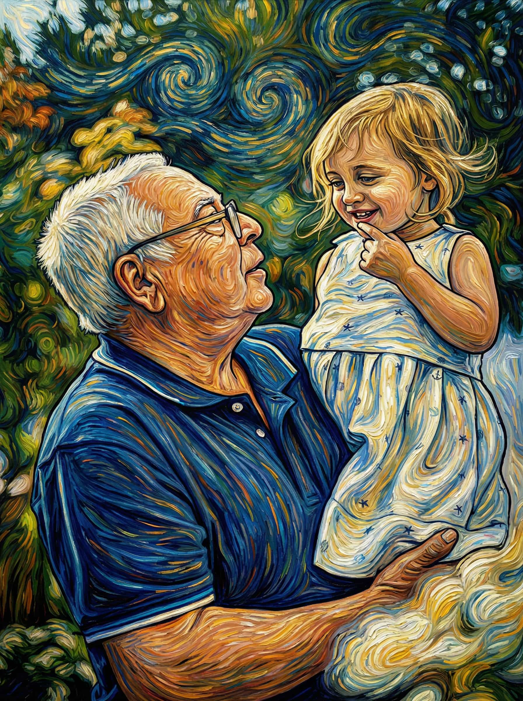 Image in the art style: van gogh.