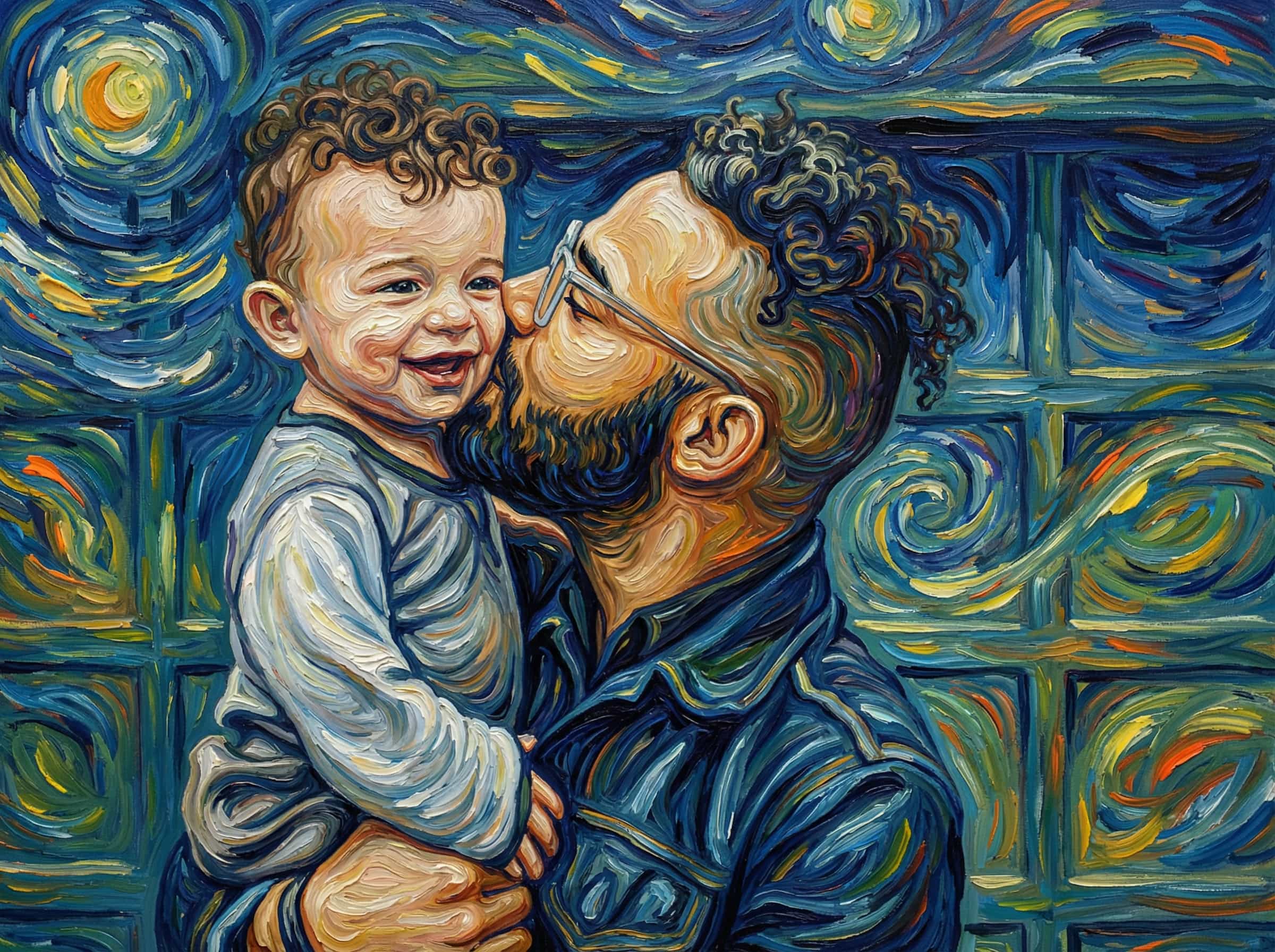 Image in the art style: van gogh.