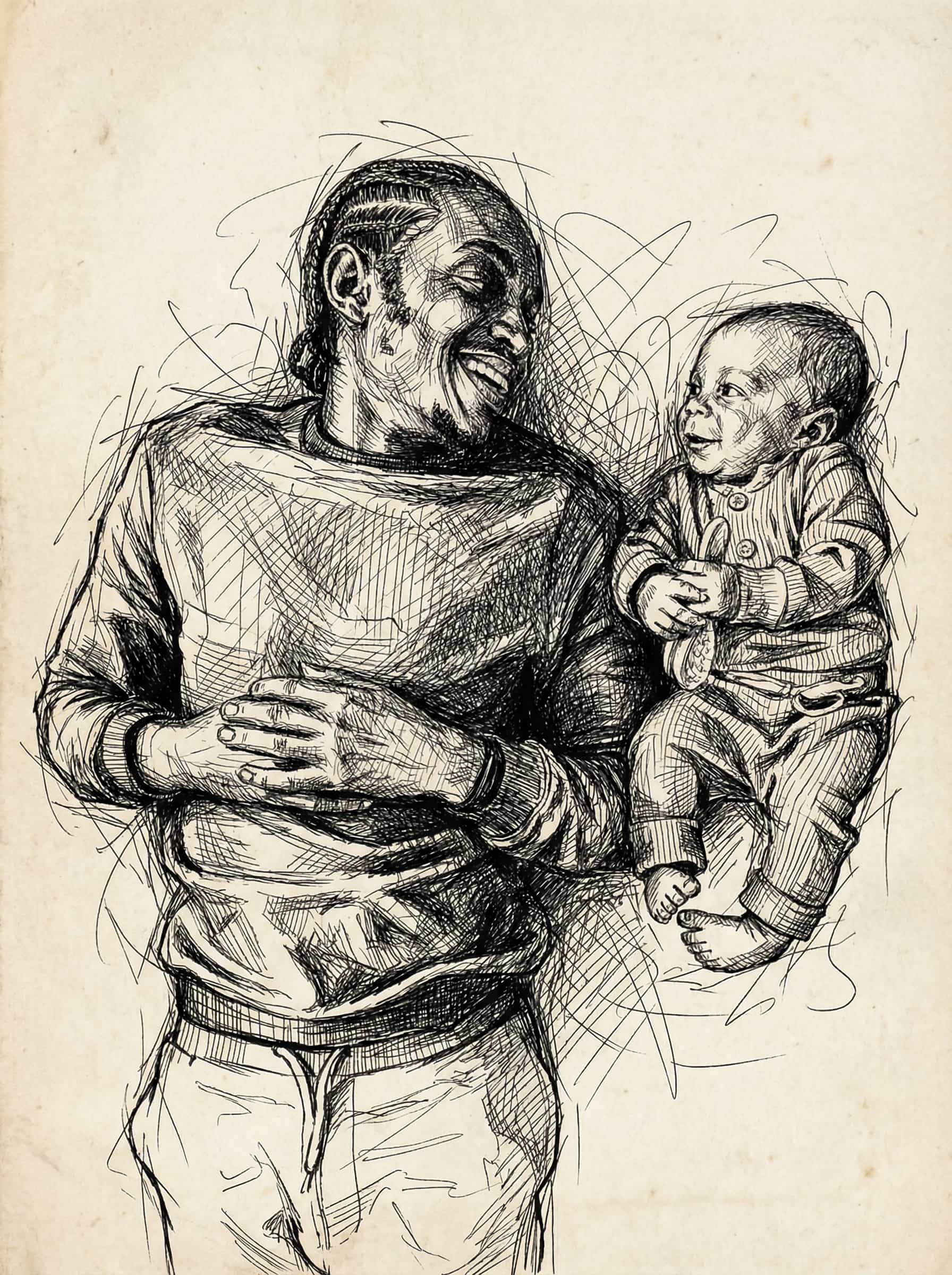 Image in the art style: cross hatching.