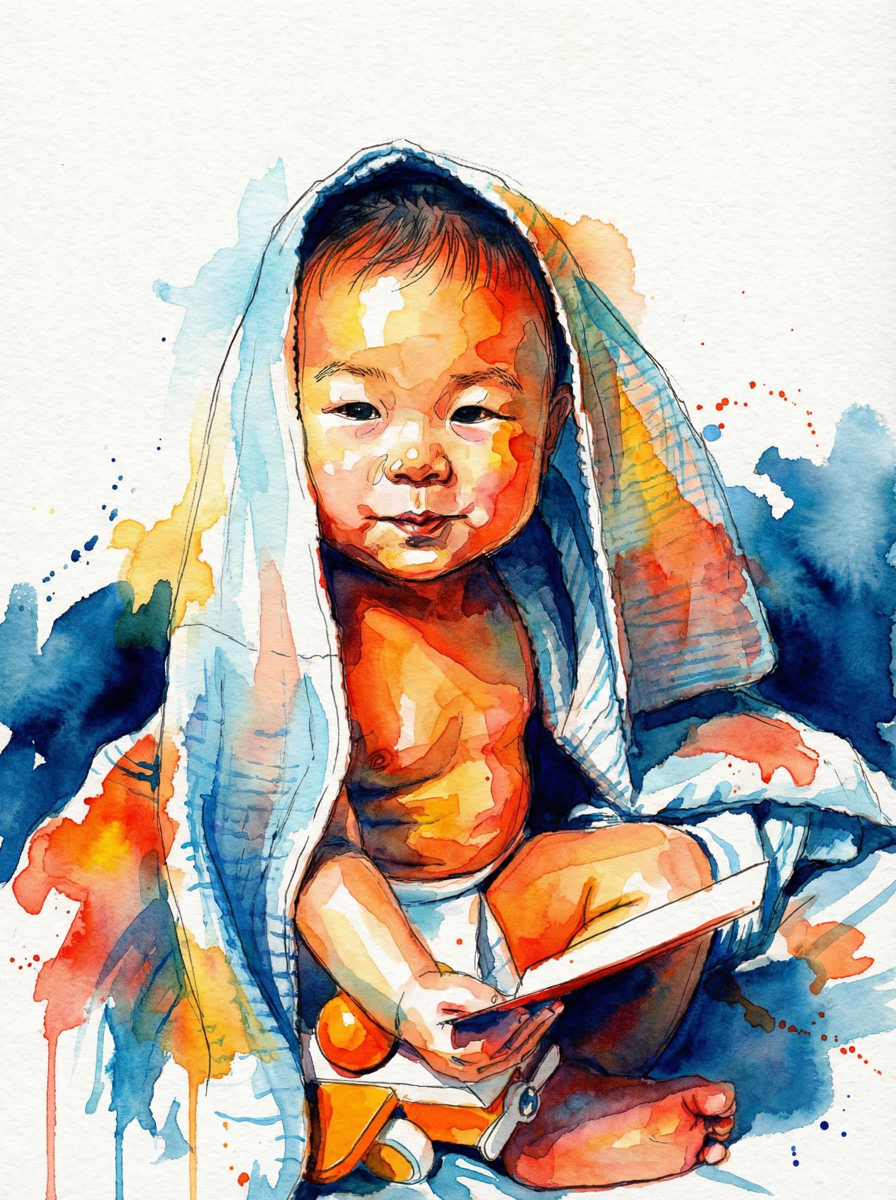Image in the art style: watercolor.